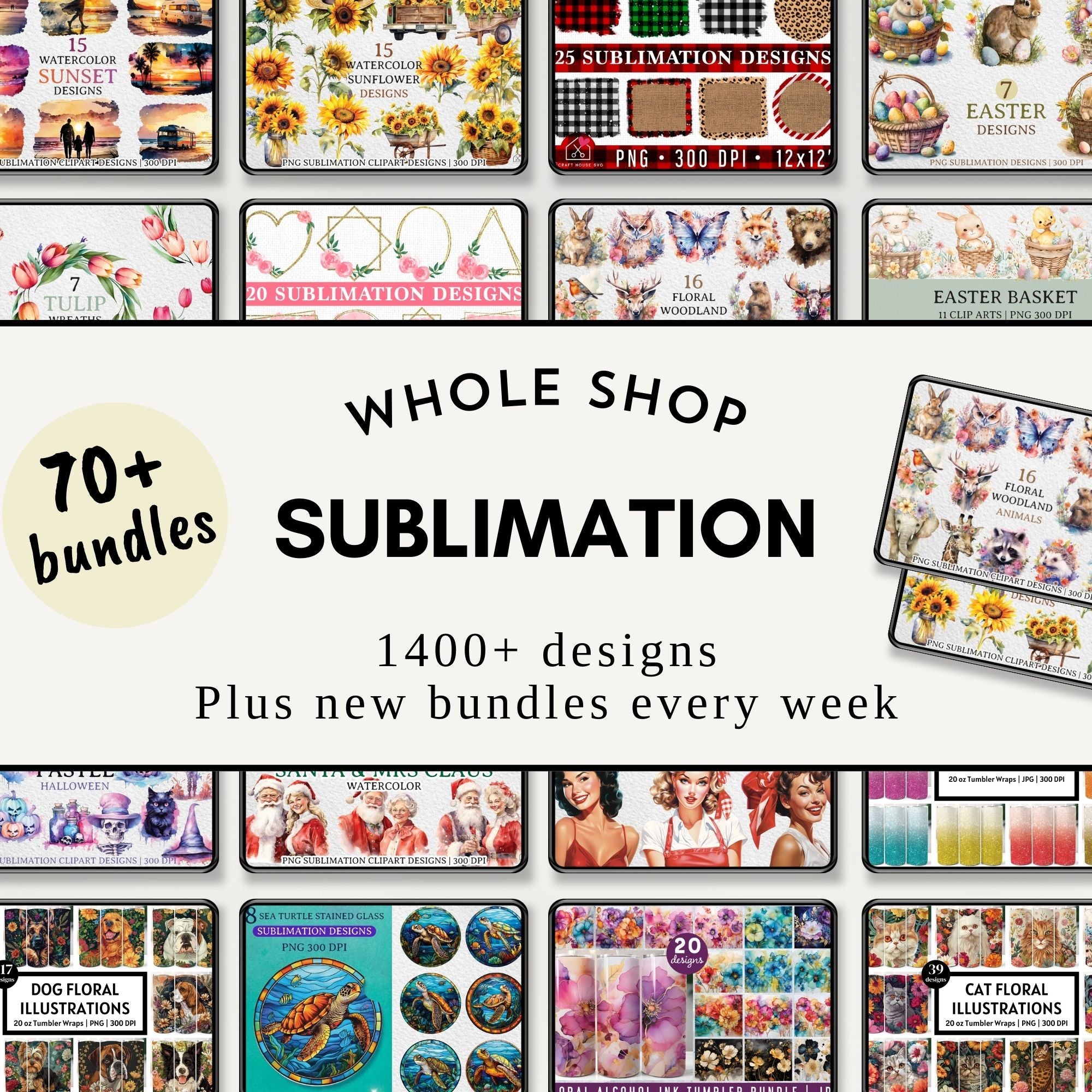 Whole Shop Sublimation Bundle | Future Designs Included