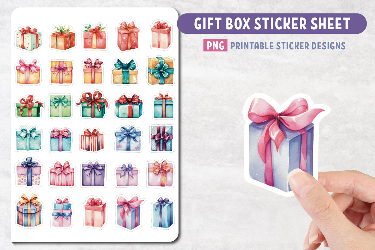 Gift Boxes Sticker Sheet