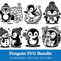 Penguin SVG Bundle