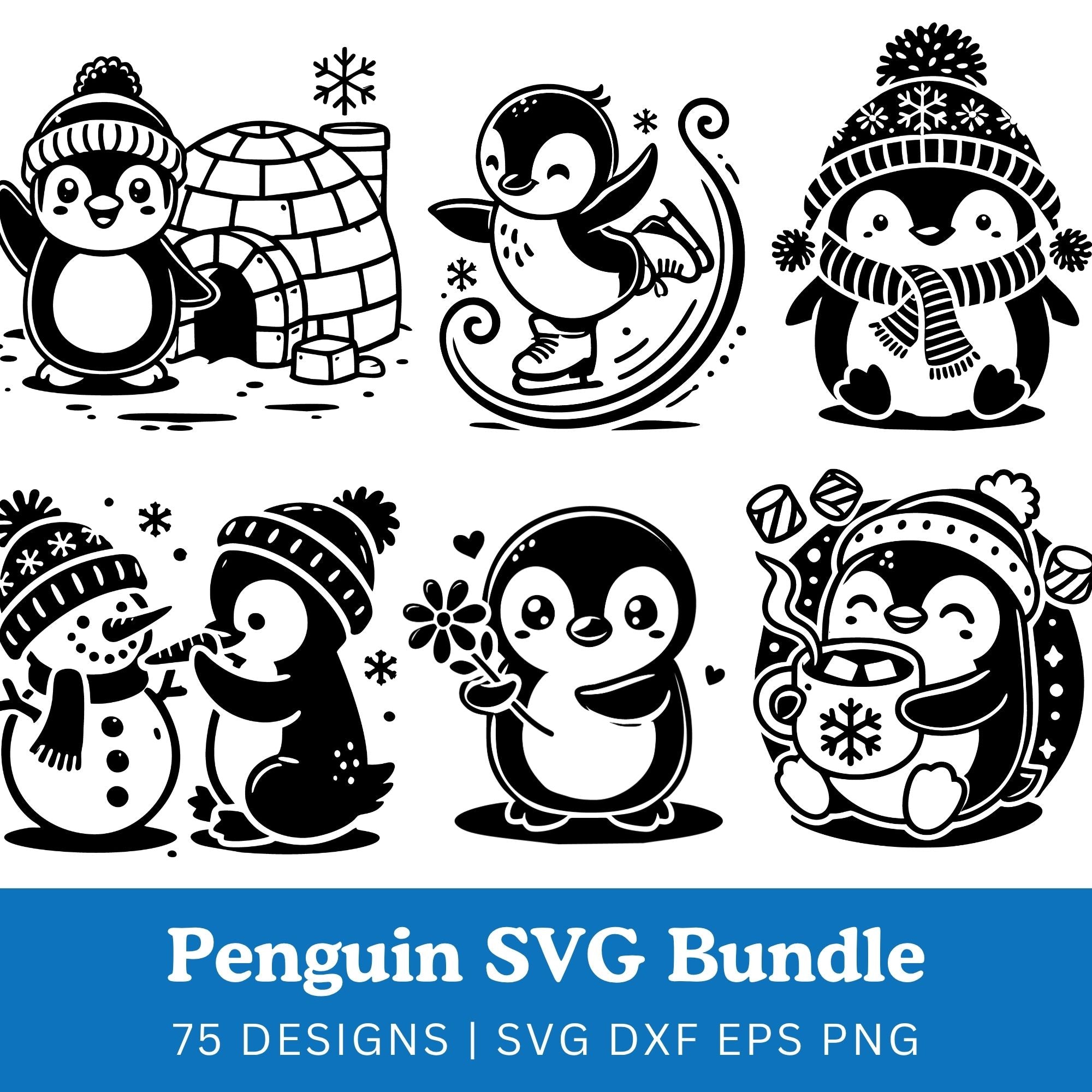 Penguin SVG Bundle
