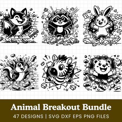 Animal Breakout SVG Bundle