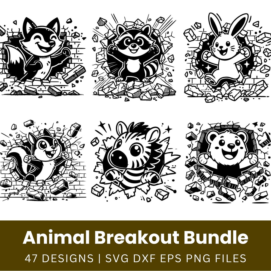 Animal Breakout SVG Bundle