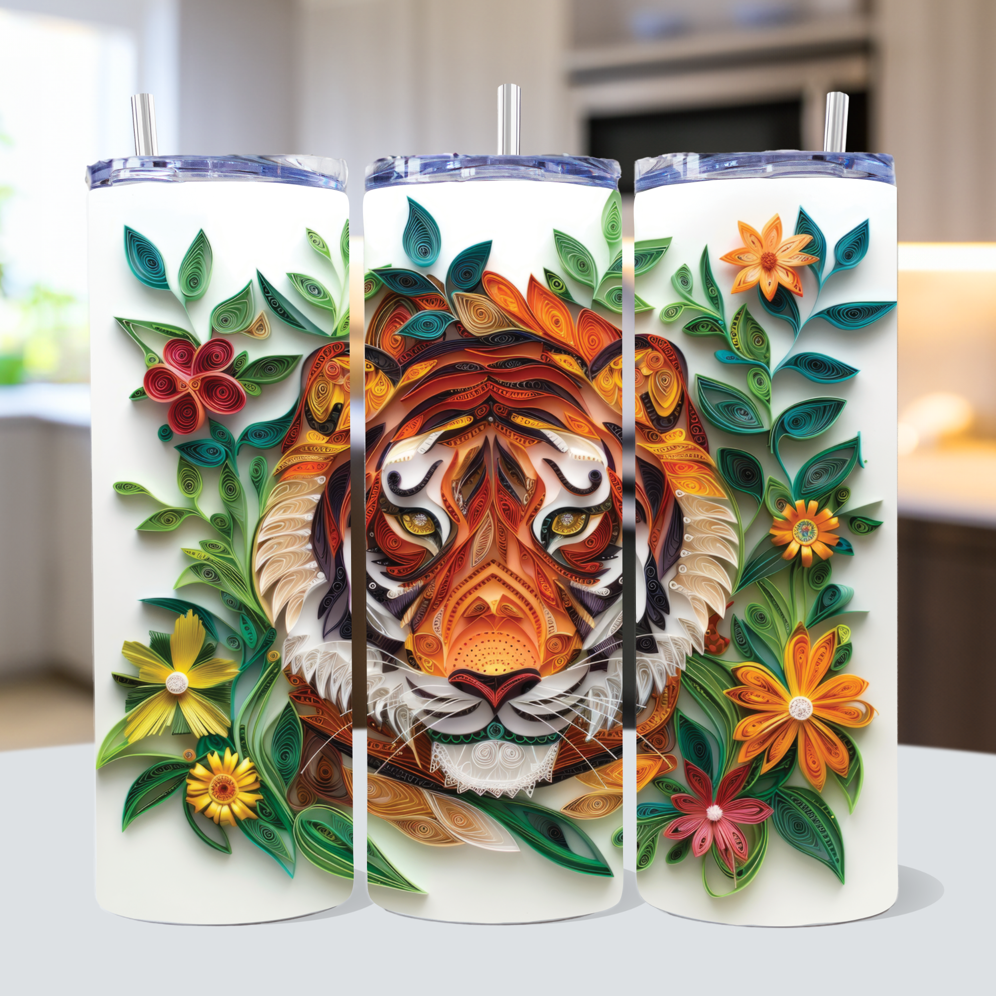 Woodland Animals Tumbler Sublimation Bundle PNG 20 oz - Craft House SVG