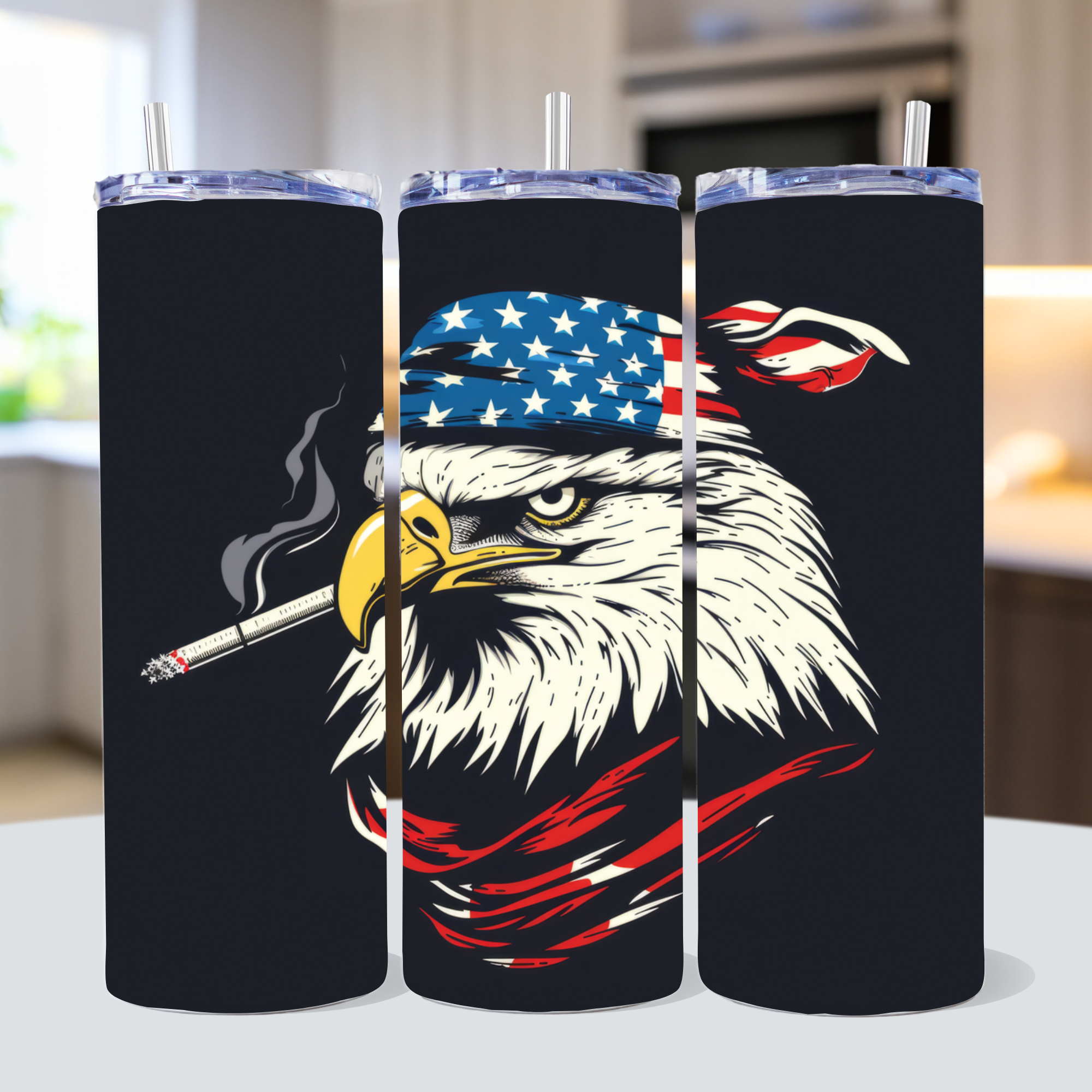 Patriotic Eagle 20 oz Tumbler Sublimation Designs Bundle PNG - Craft House SVG