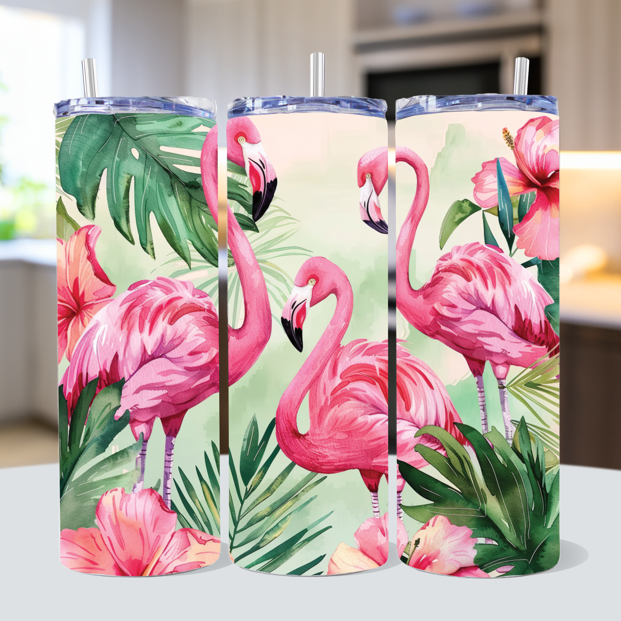 Summer 20 oz Skinny Tumbler Wrap Bundle Sublimation PNG - Craft House SVG