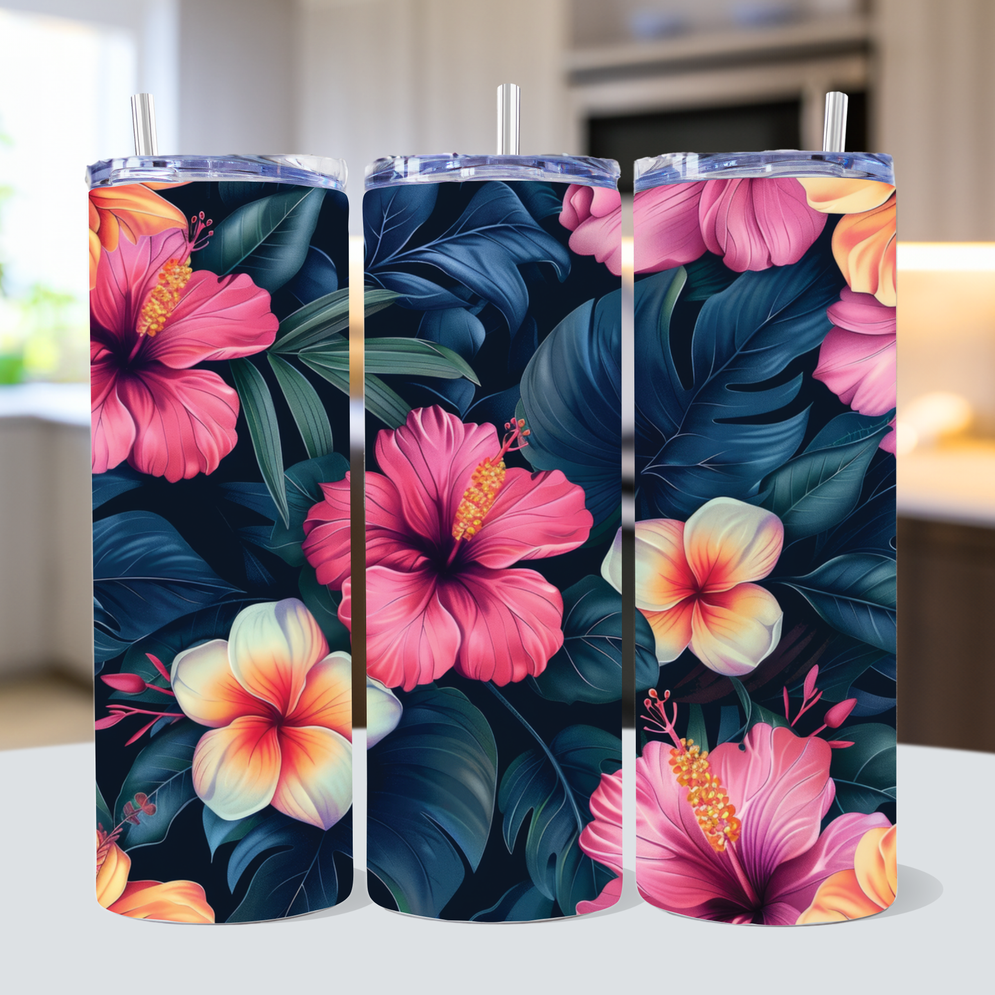 Tropical Tumbler Sublimation Bundle PNG 20 oz - Craft House SVG