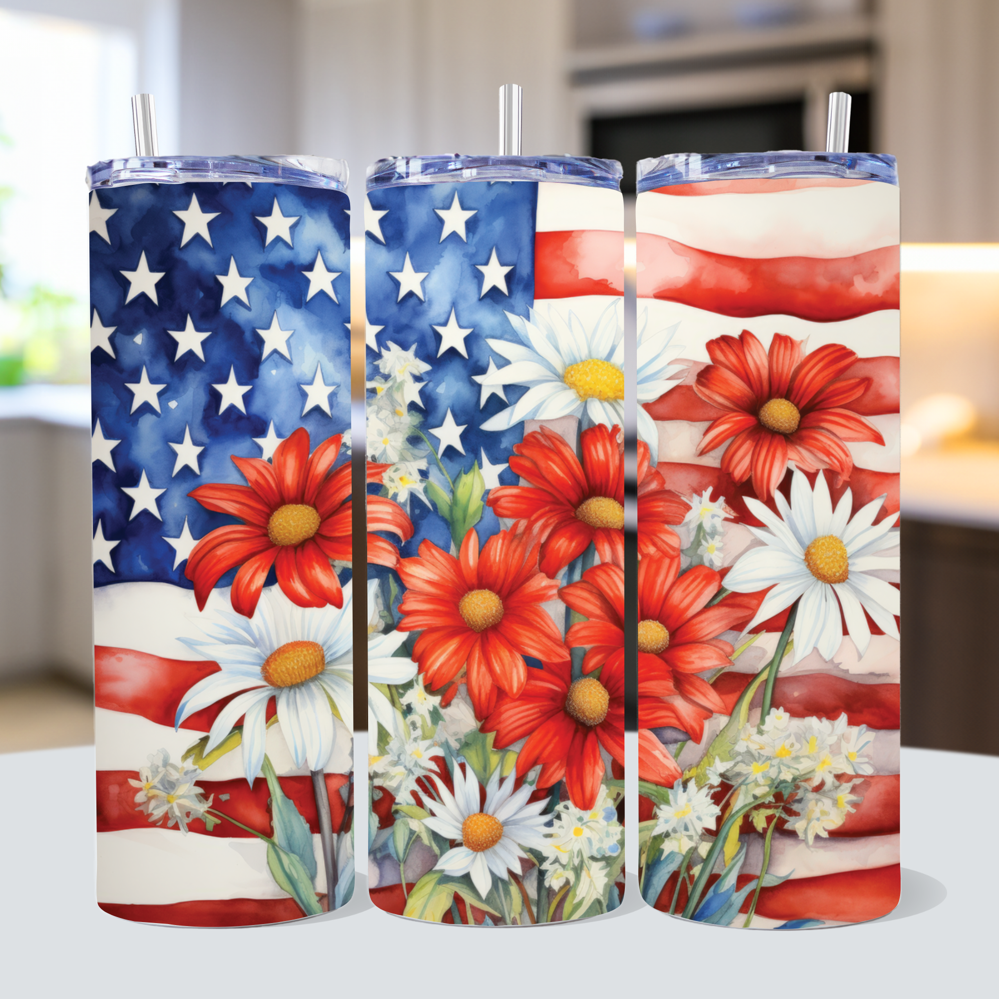 Patriotic Tumbler Sublimation Bundle PNG 20 oz - Craft House SVG