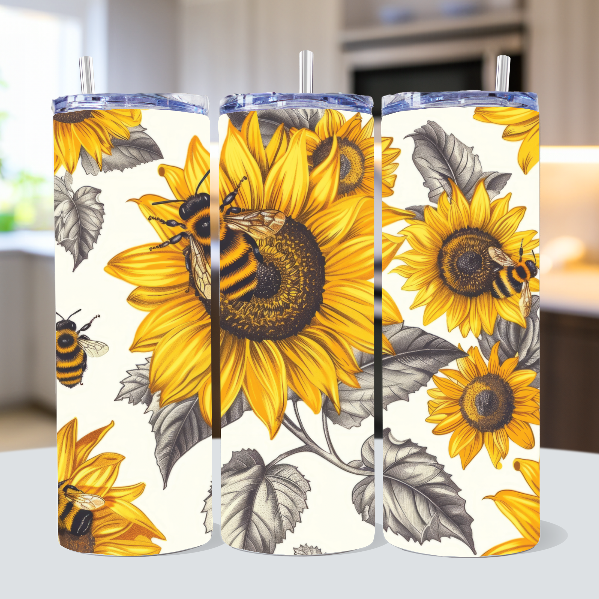 Sunflower Tumbler Sublimation Bundle PNG 20 oz