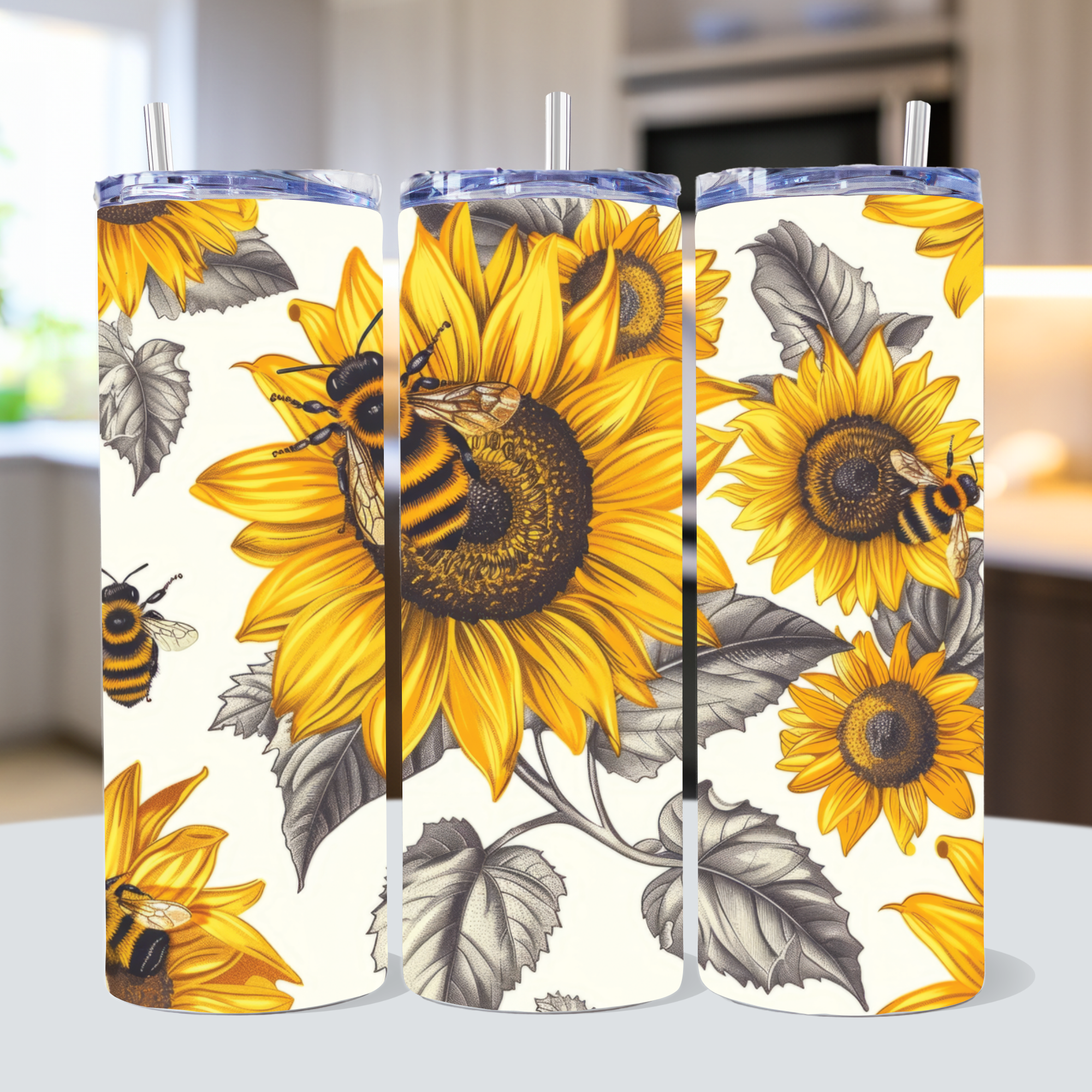 Sunflower Tumbler Sublimation Bundle PNG 20 oz - Craft House SVG