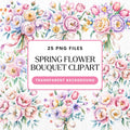 Spring Flower Bouquet Clipart Pack