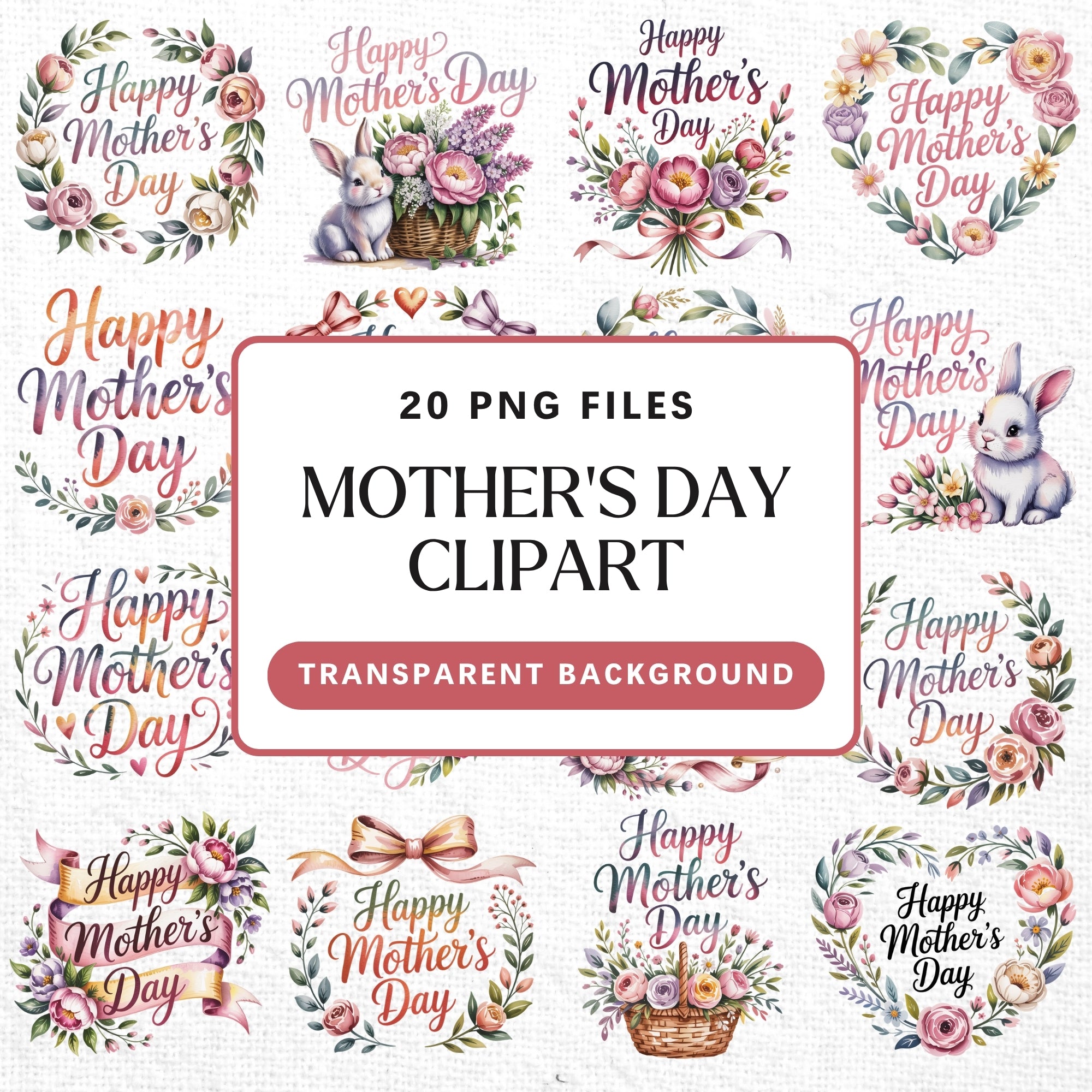 Mother's Day Clipart Pack PNG