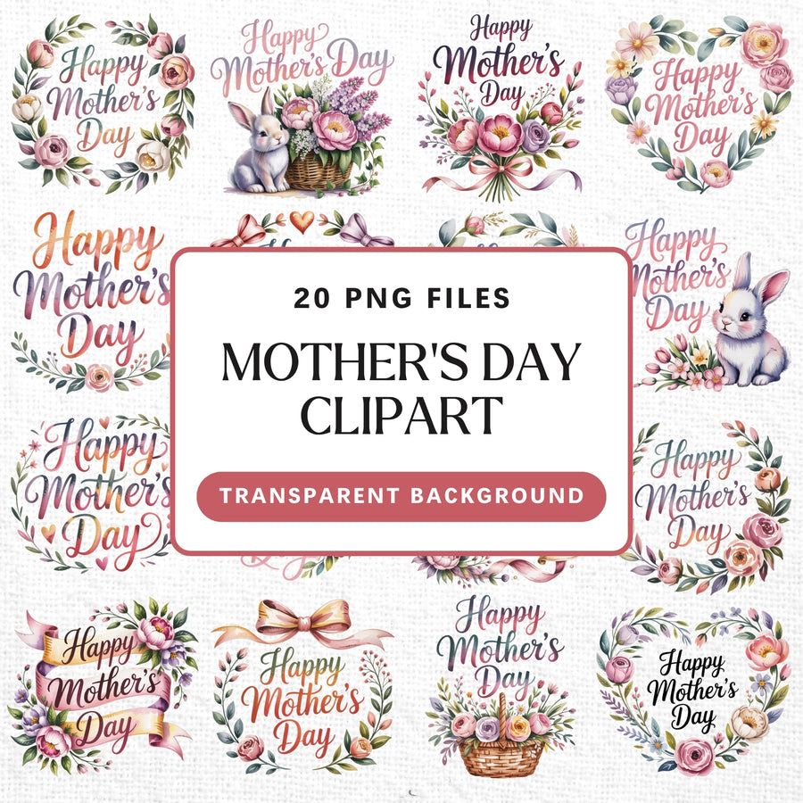 Mother's Day Clipart Pack PNG