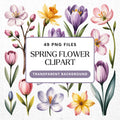 Spring Flower Clipart Pack PNG