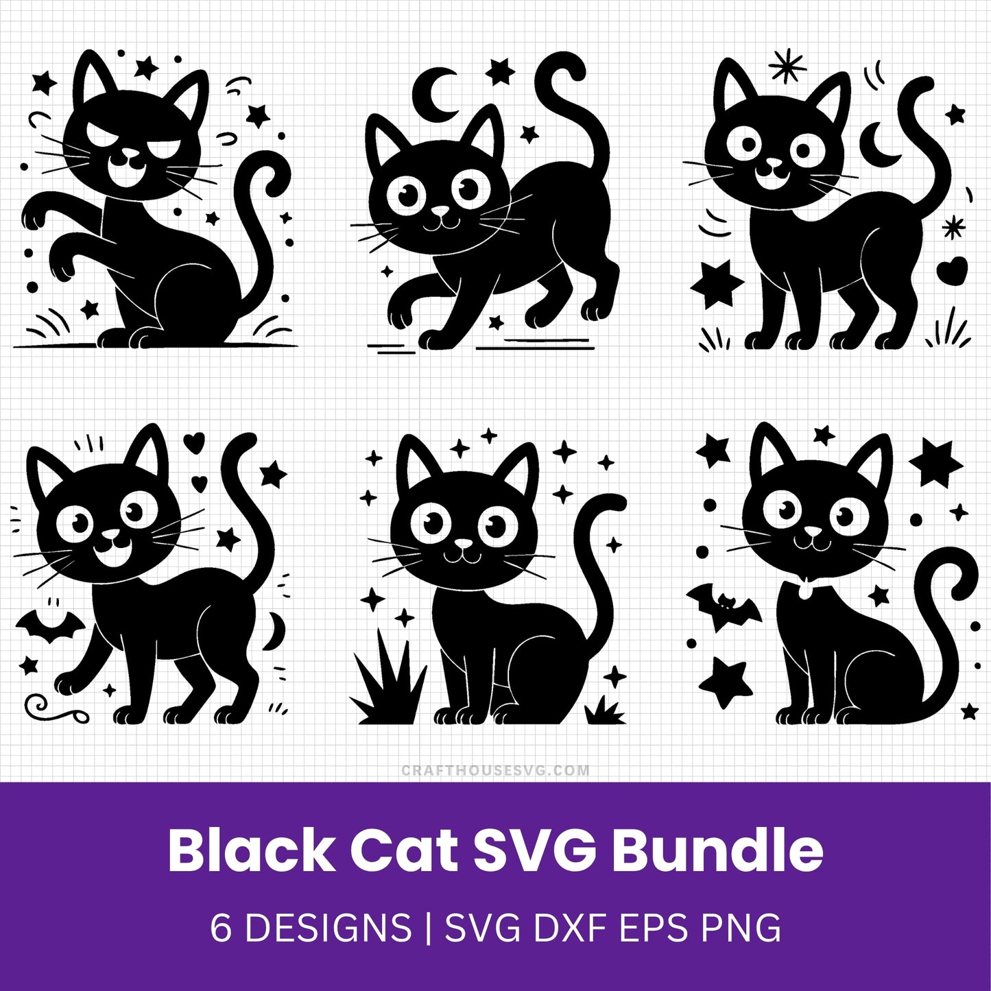 Black Cat SVG Bundle