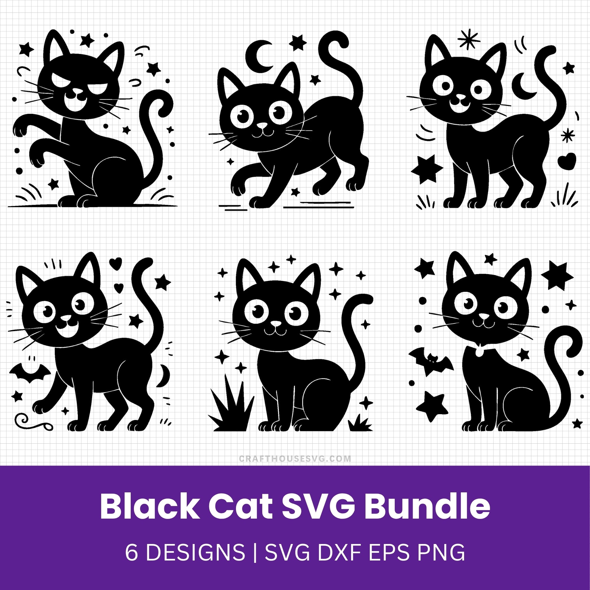 Black Cat SVG Bundle