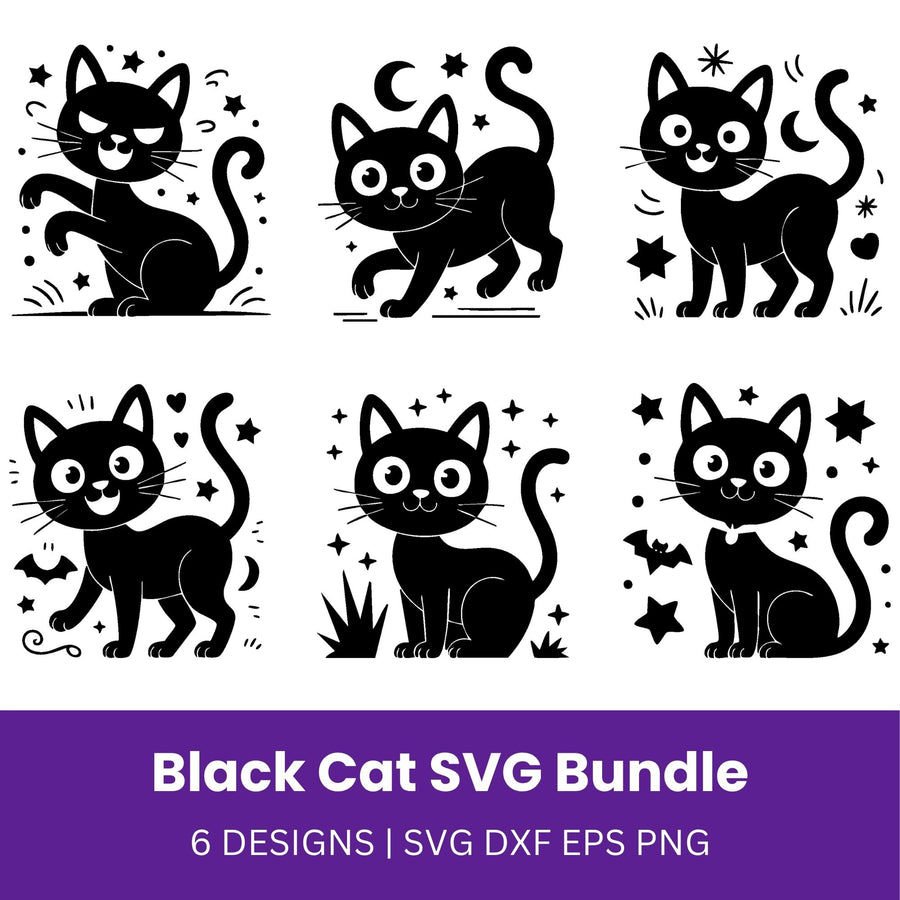 Black Cat SVG Bundle