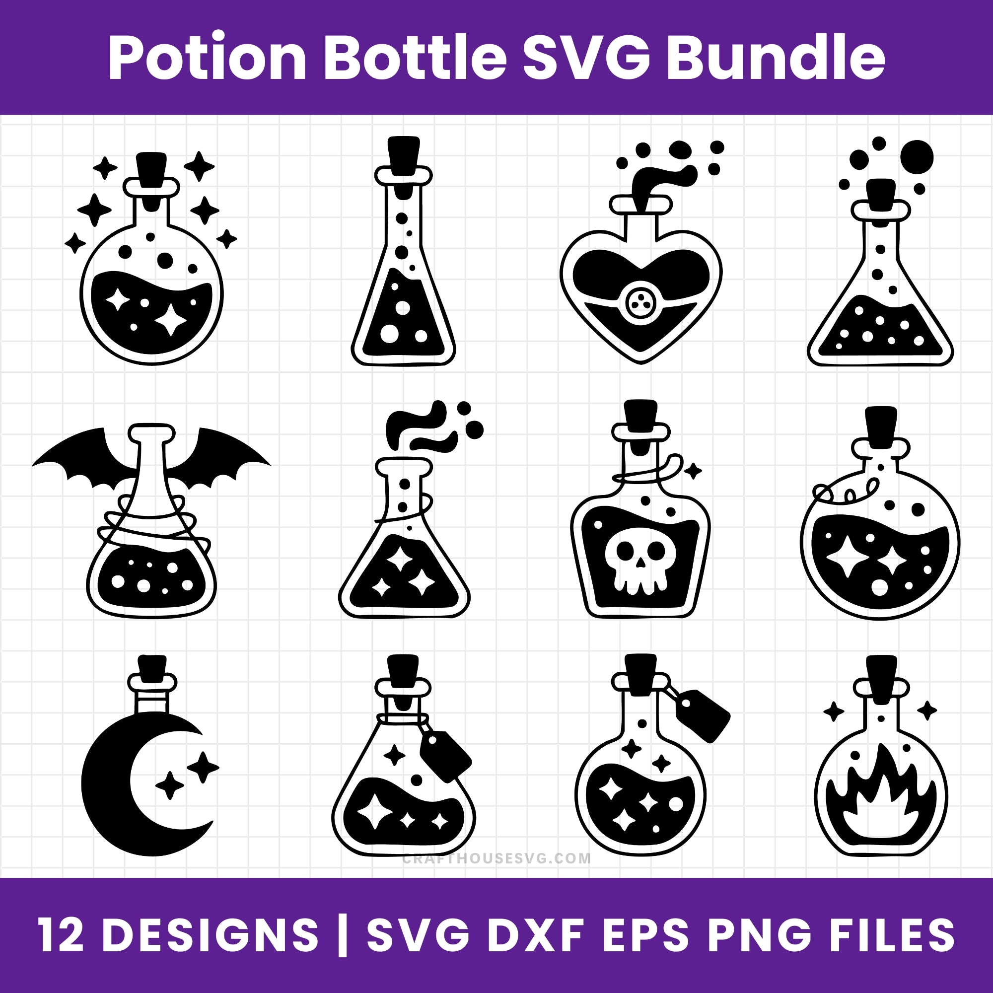 Potion Bottle SVG Bundle
