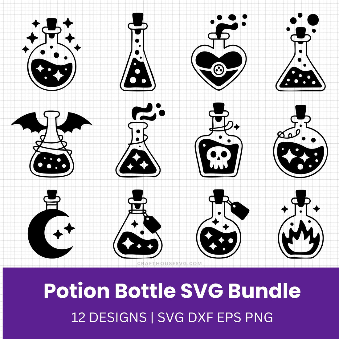Potion Svg Files Potion Bottle SVG Bundle - Free and Premium Files – Craft House SVG