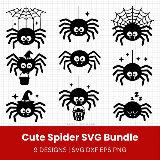 Cute Spider SVG Bundle