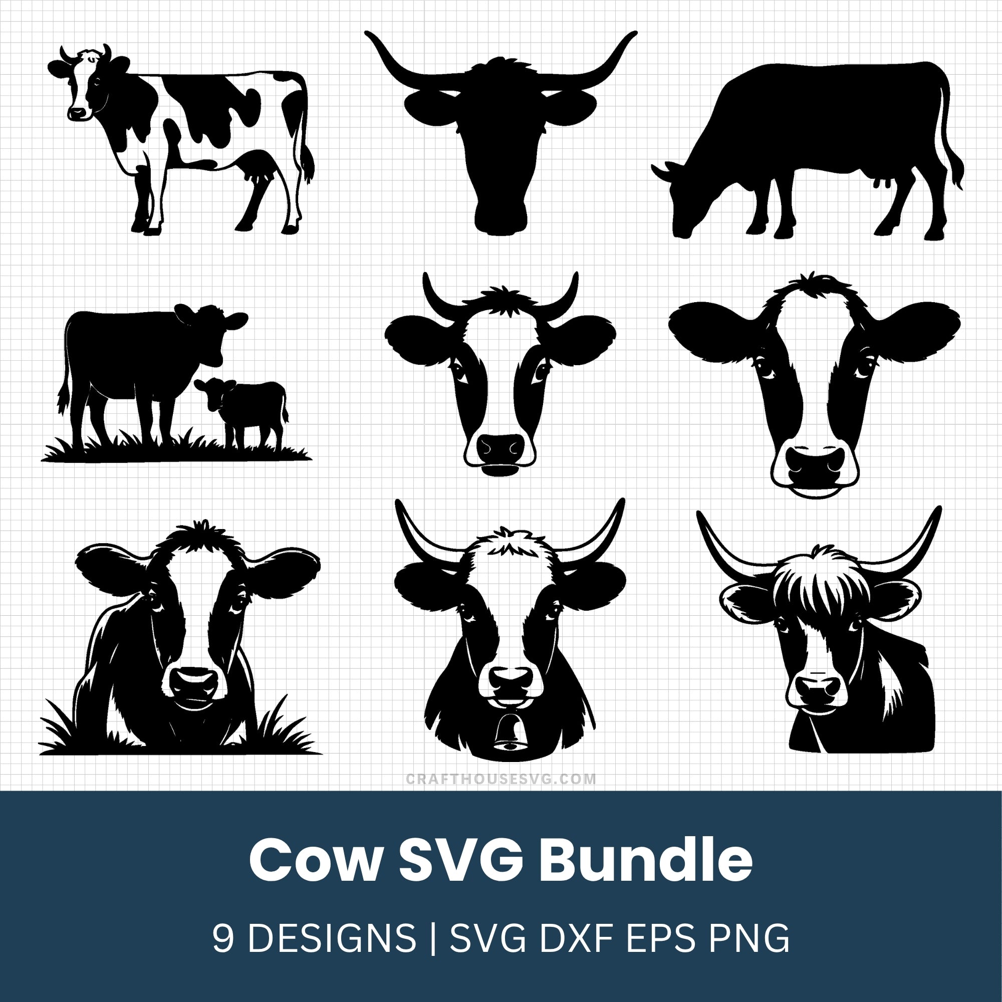 Cow SVG Bundle