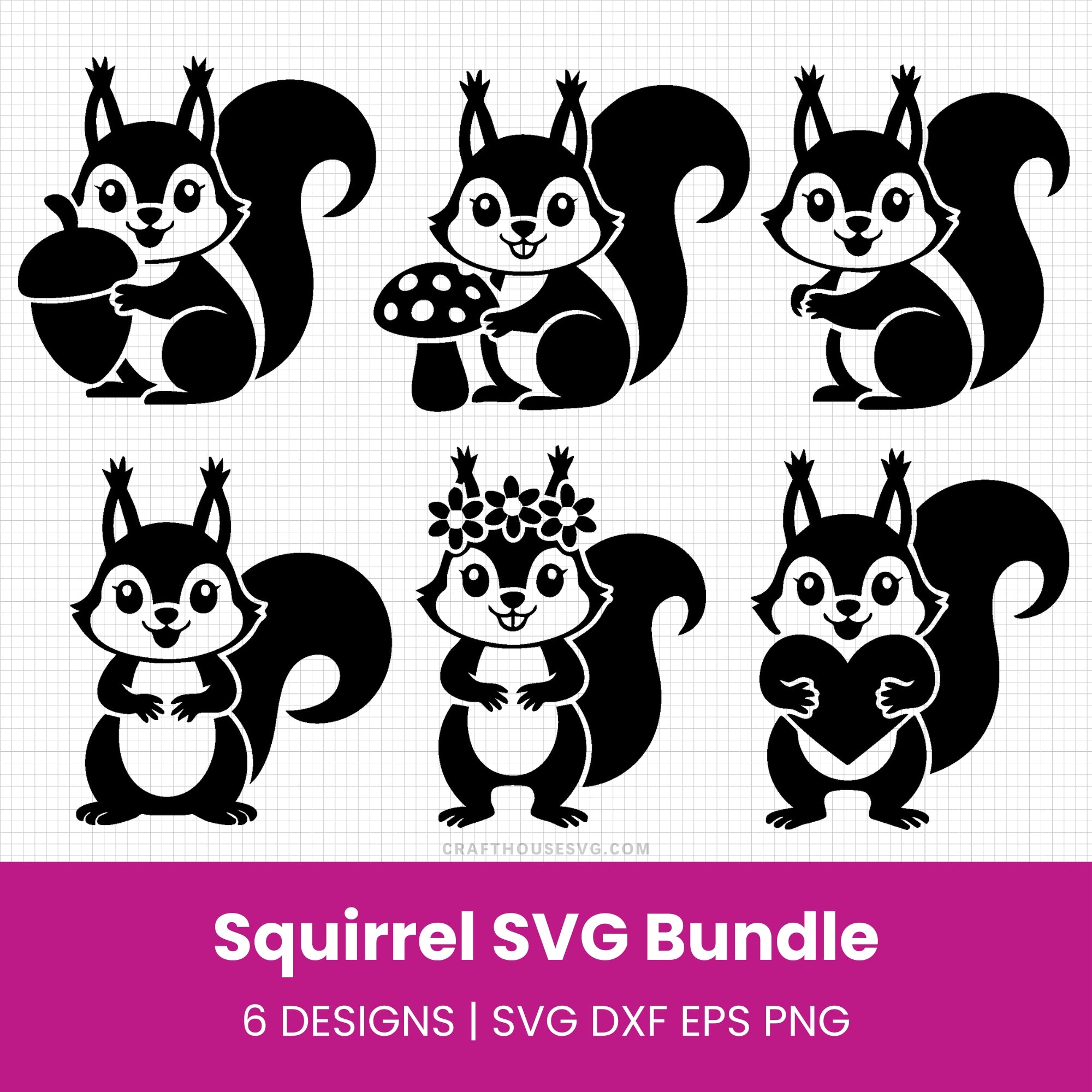 Squirrel SVG Bundle