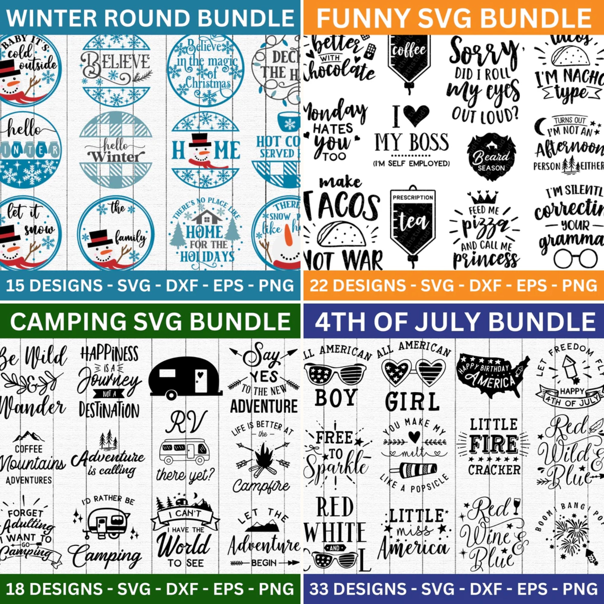 Mega SVG Bundle | 195 SVG Bundles Over 4000 Designs