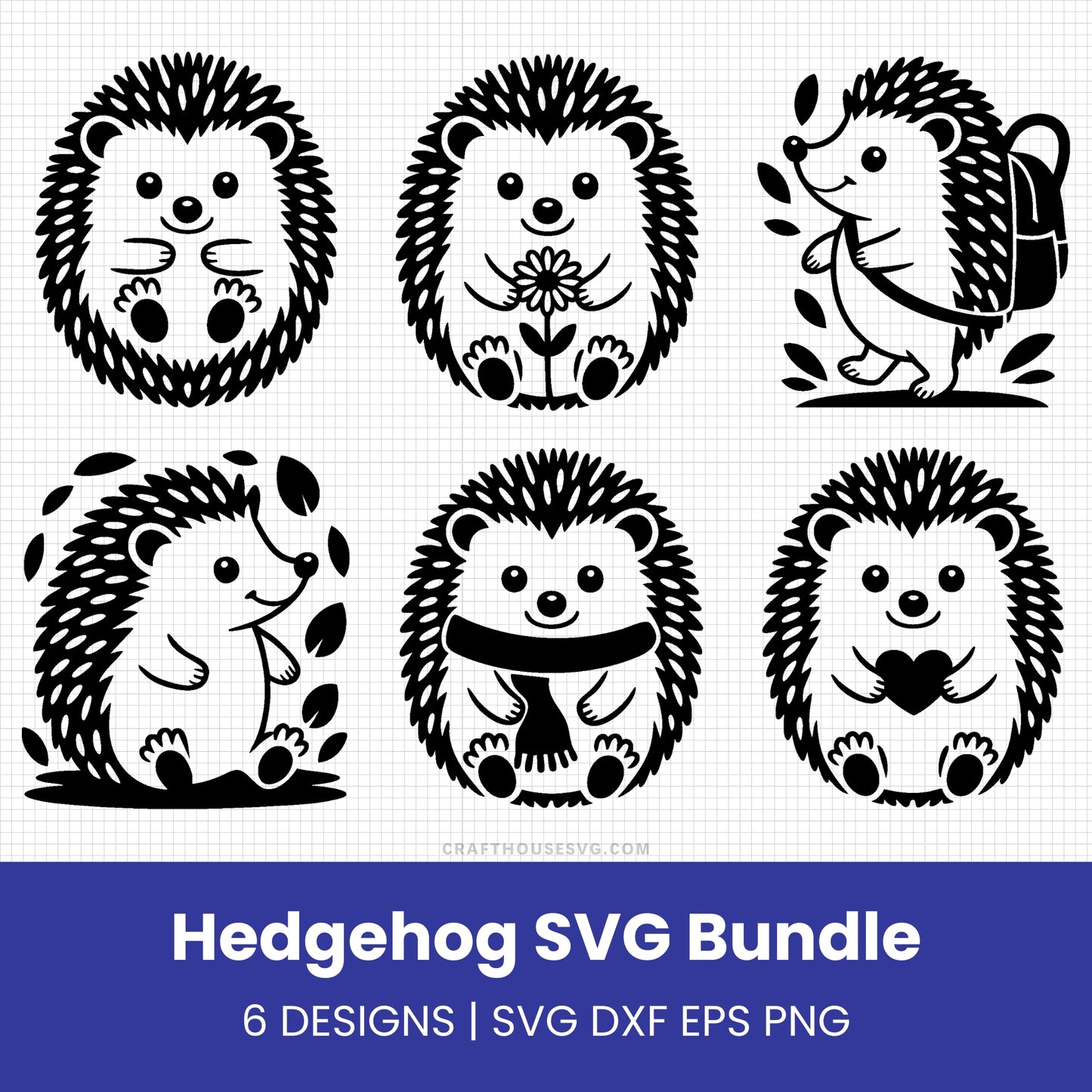 Hedgehog SVG Bundle
