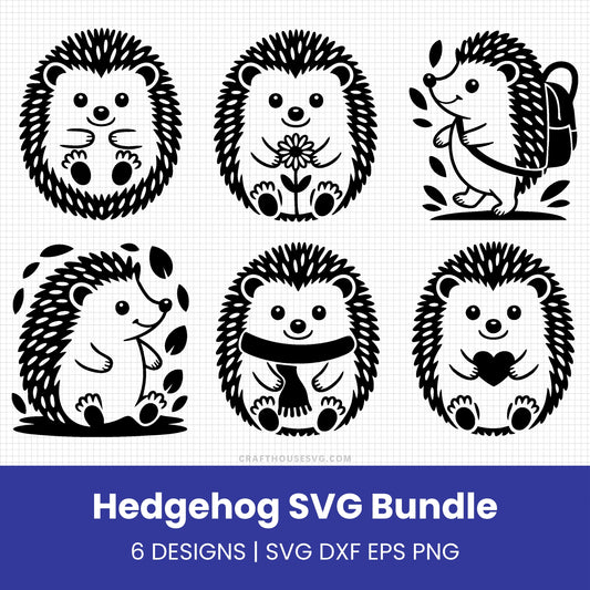 Hedgehog SVG Bundle