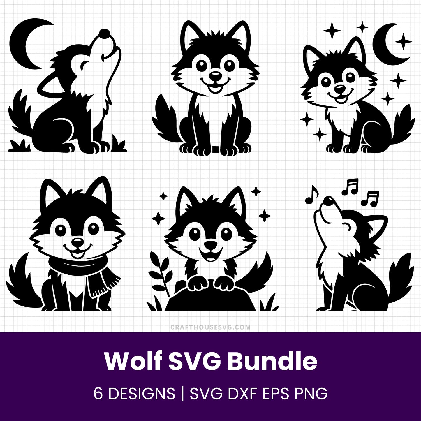 Wolf SVG Bundle