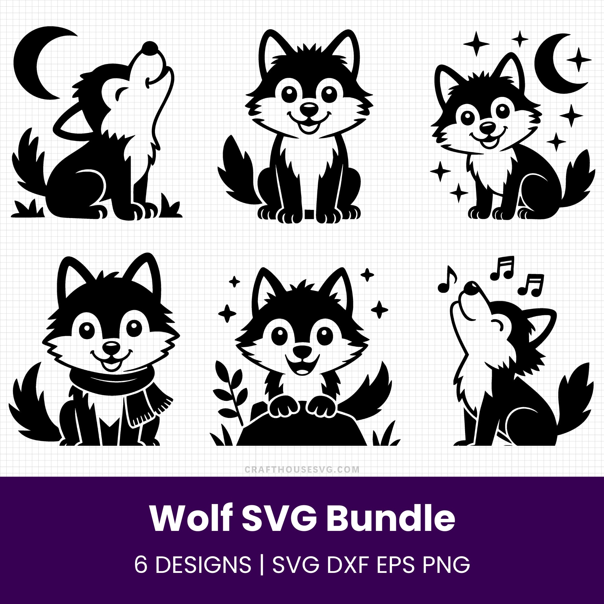 Wolf SVG Bundle