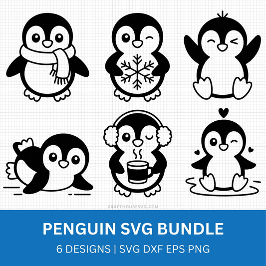 Penguin SVG Bundle
