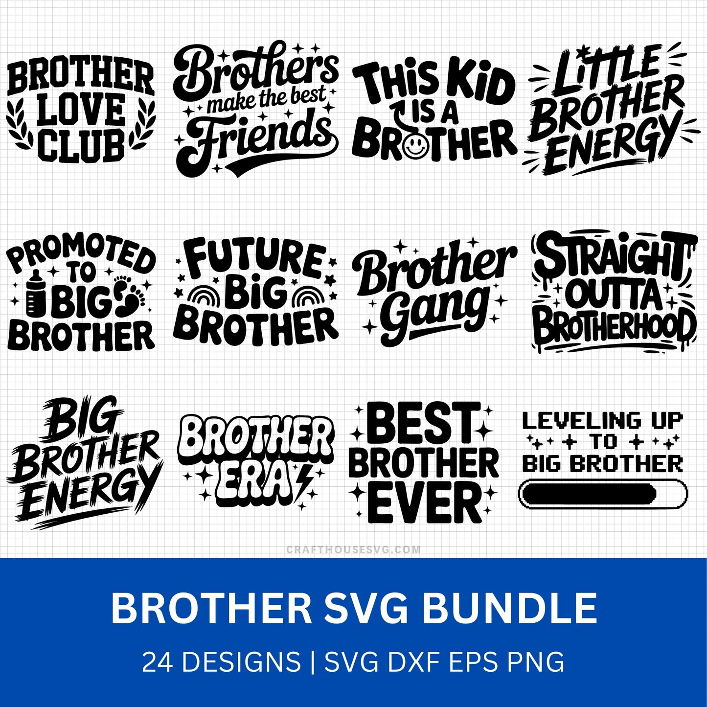 Brother SVG Bundle