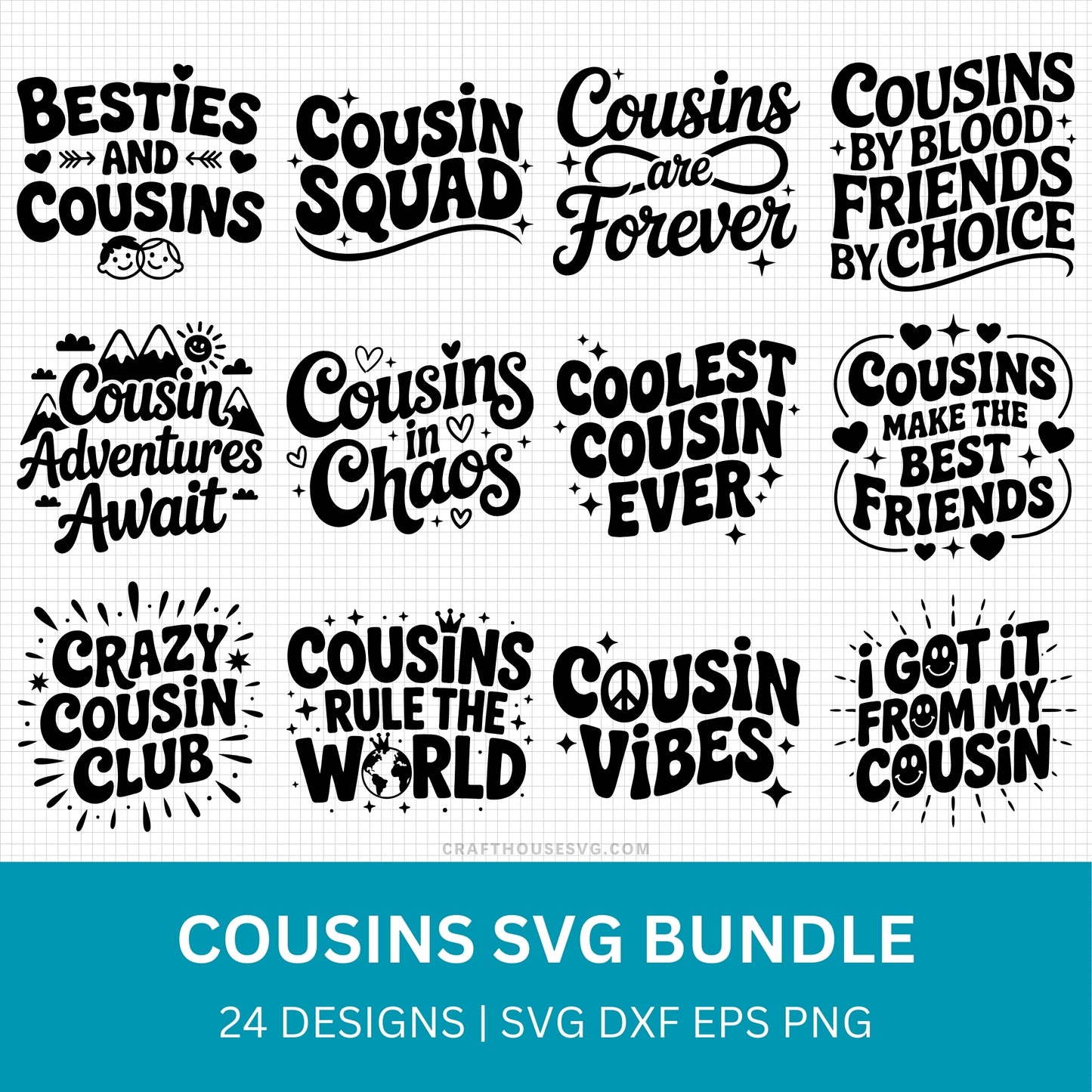 Cousins SVG Bundle