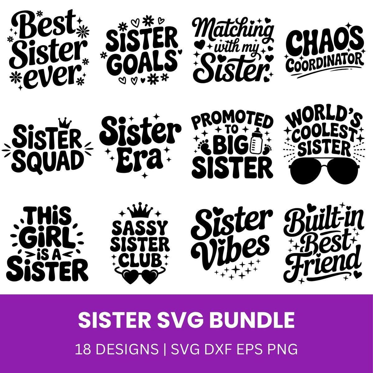 Sister SVG Bundle