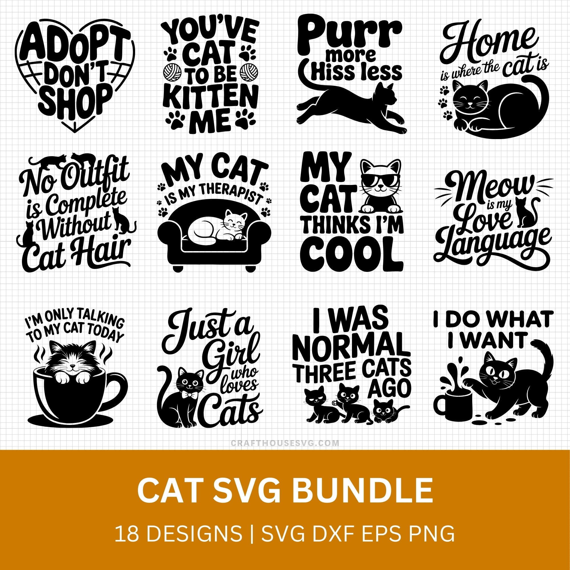 Cat SVG Bundle