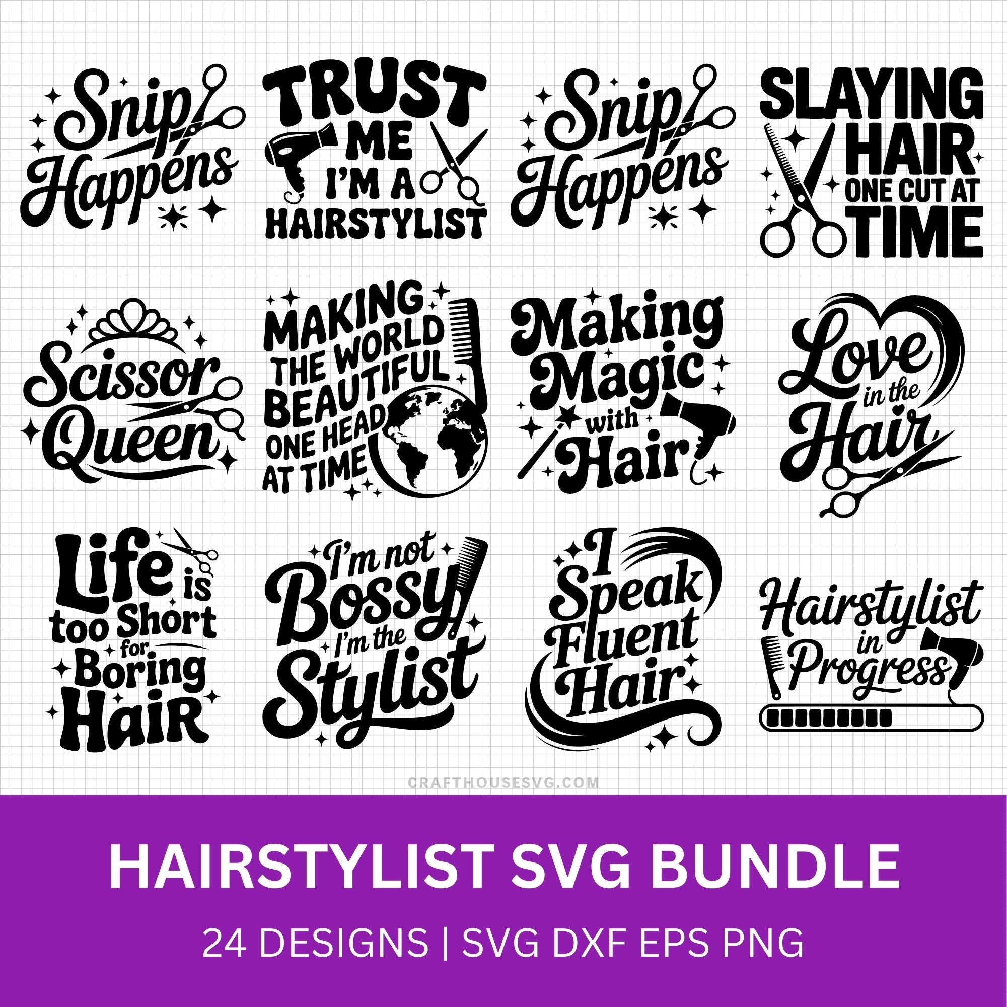 Hairstylist SVG Bundle