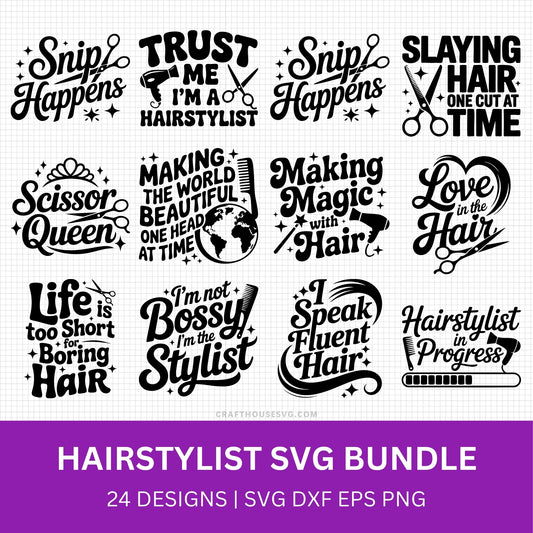 Hairstylist SVG Bundle - Craft House SVG