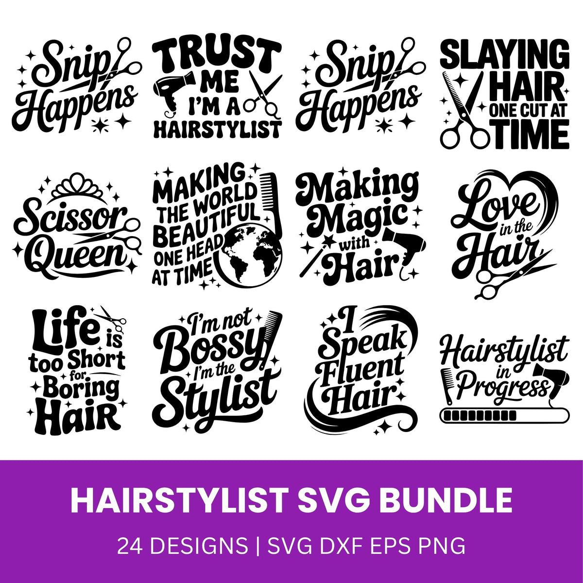 Hairstylist SVG Bundle