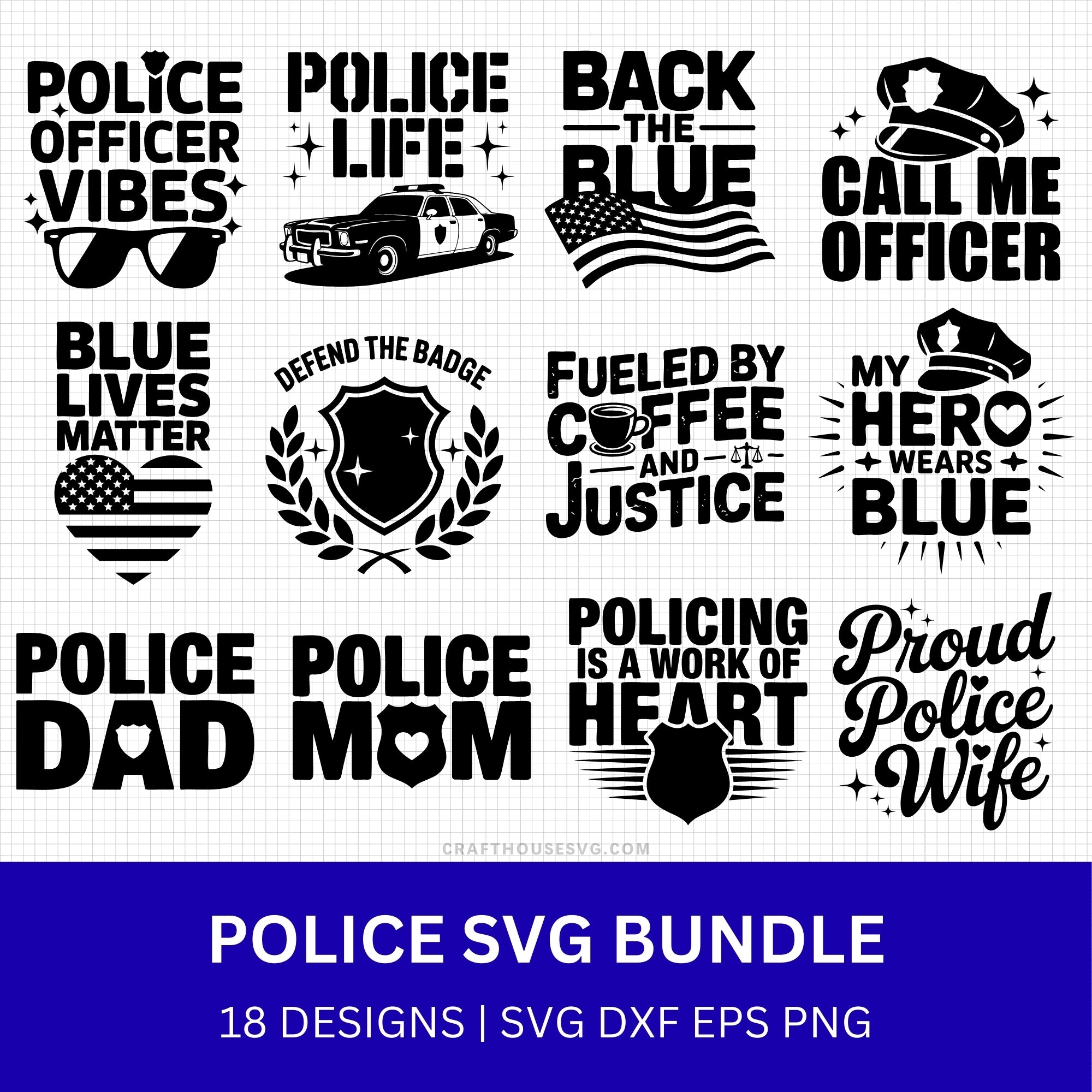 Police SVG Bundle
