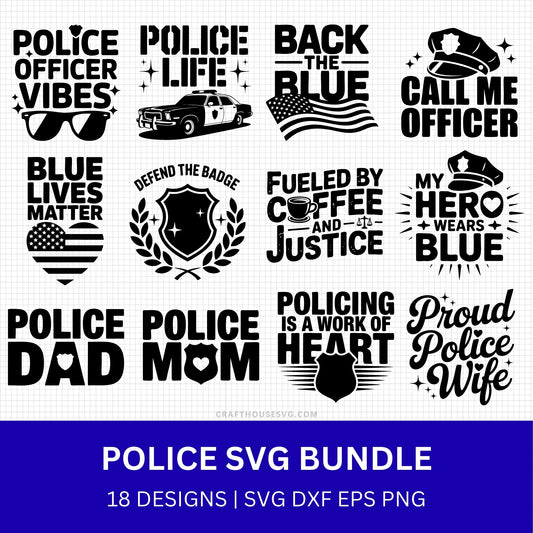 Police SVG Bundle