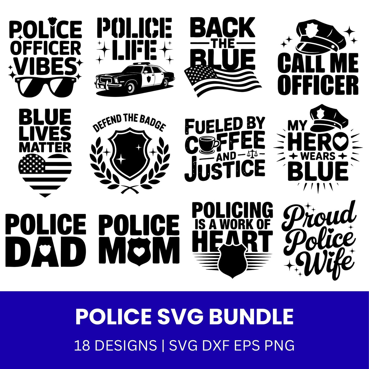 Police SVG Bundle