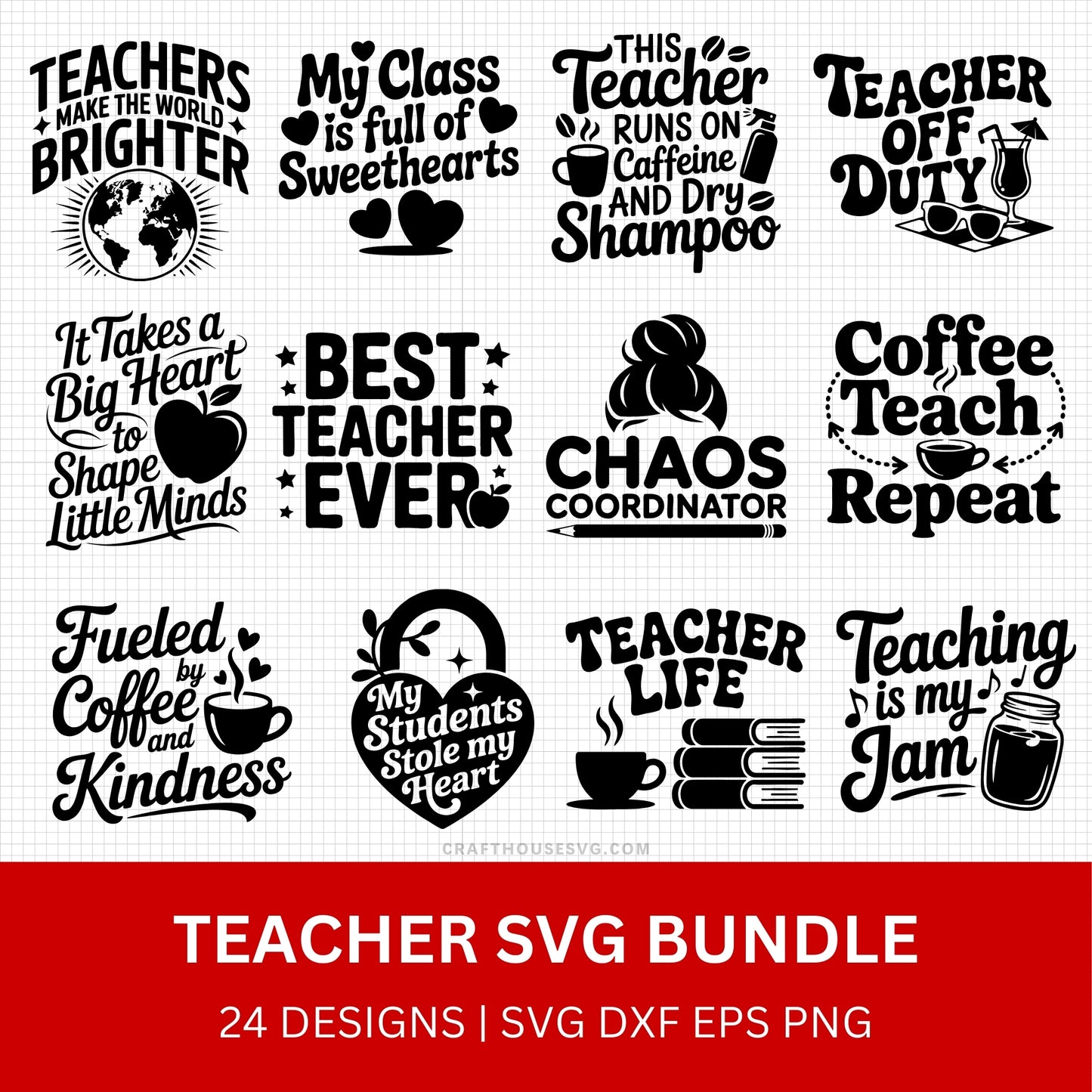 Teacher SVG Bundle