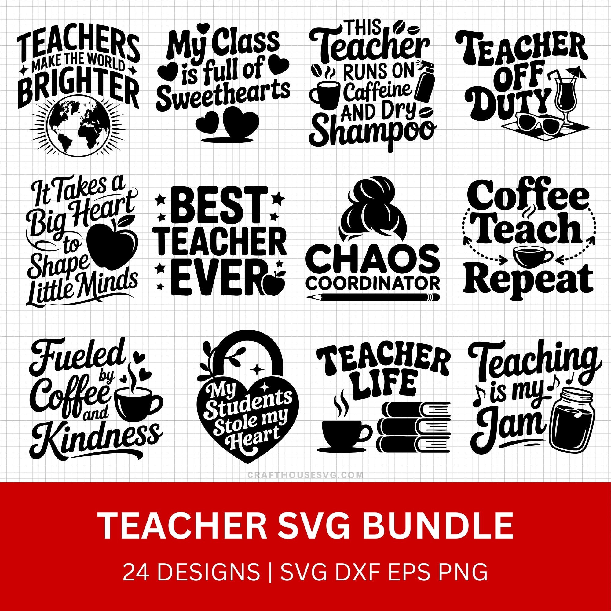 Teacher SVG Bundle