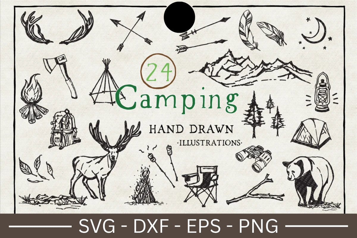 Camping Illustration Pack