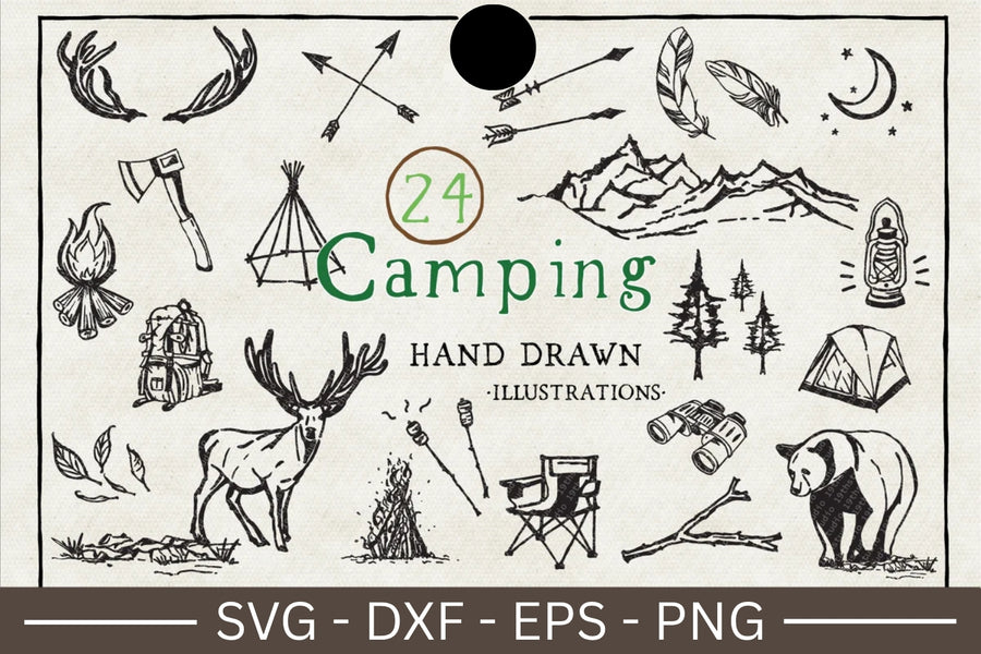 Camping Illustration Pack