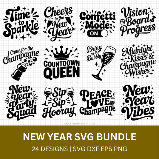 New Year SVG Bundle