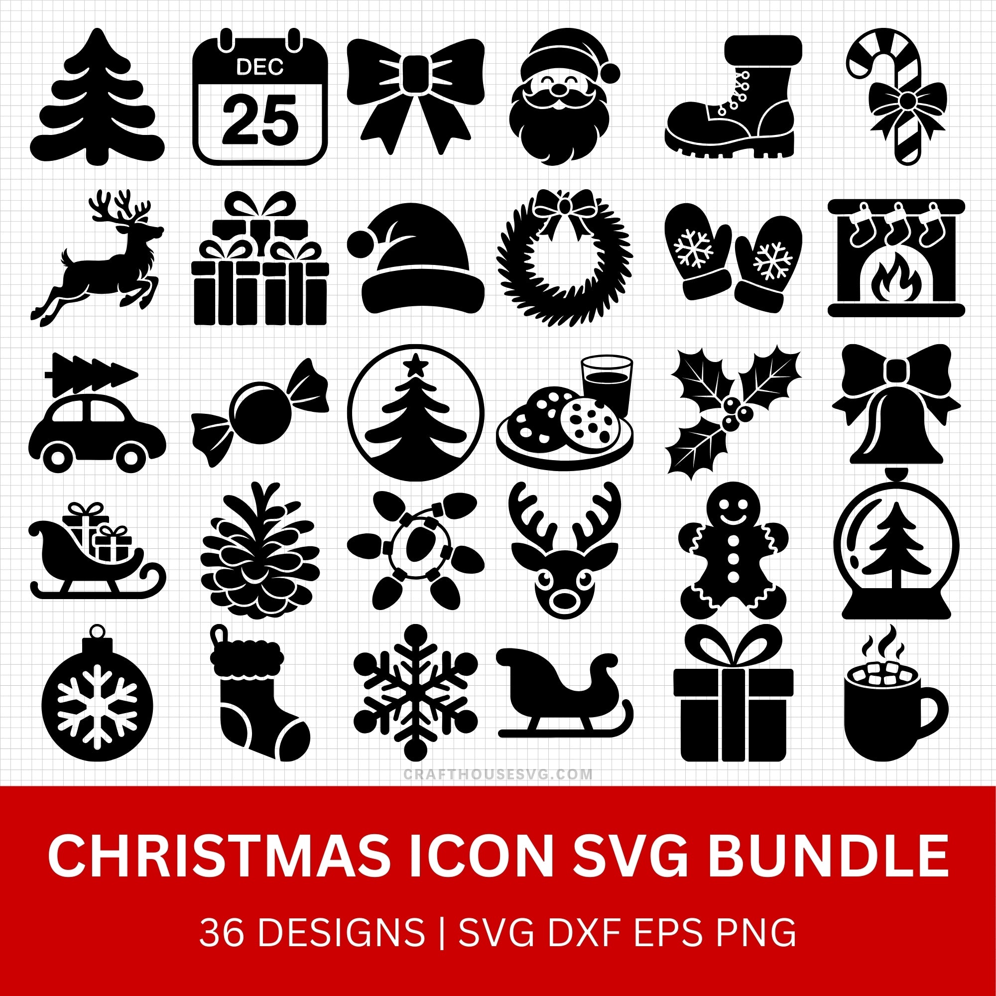 Christmas Icon SVG Bundle