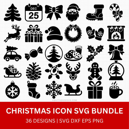Christmas Icon SVG Bundle