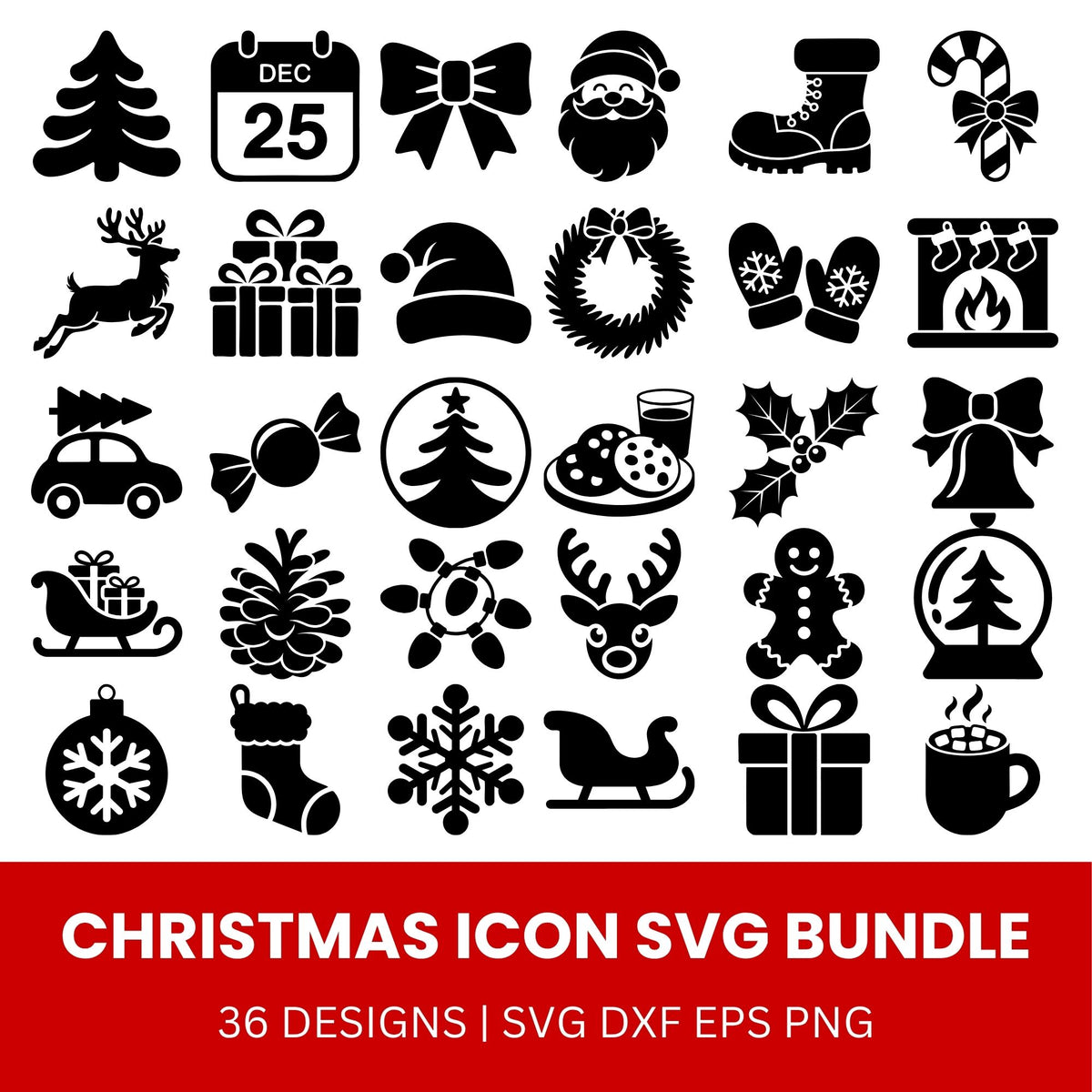 Christmas Icon SVG Bundle
