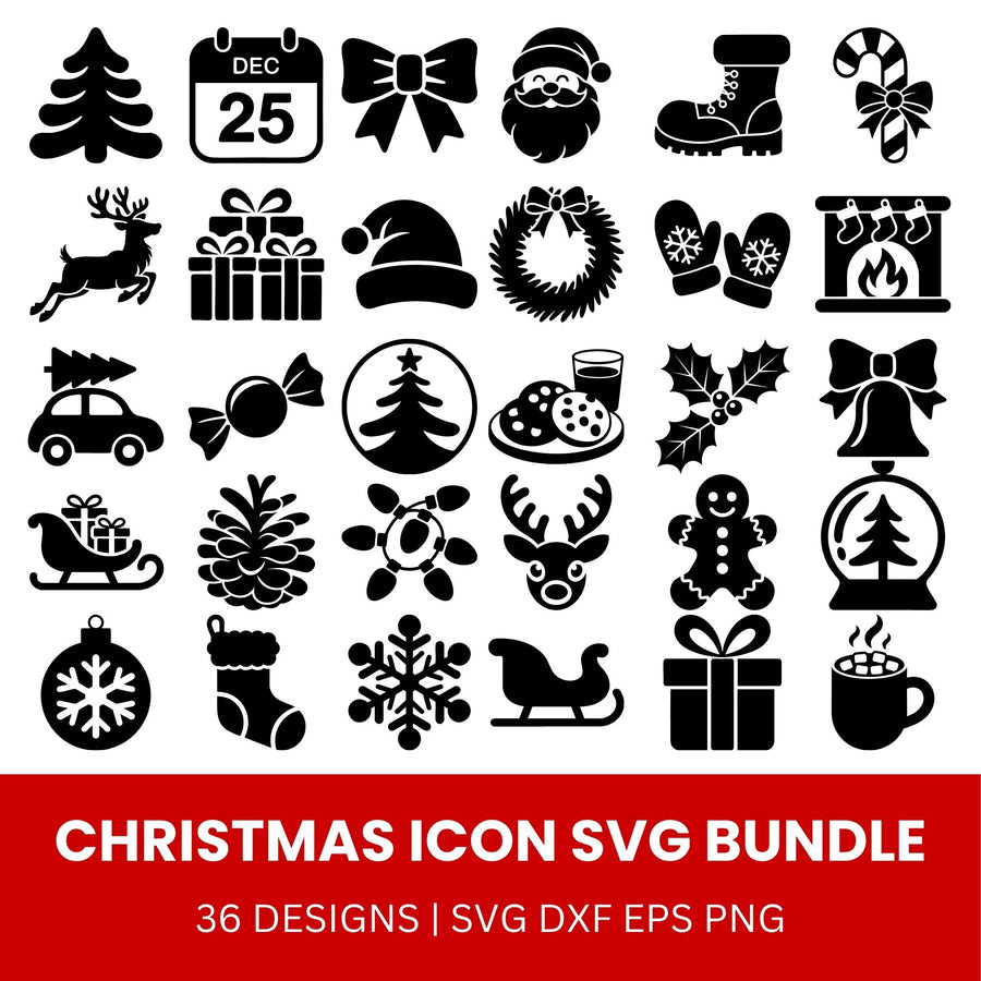 Christmas Icon SVG Bundle